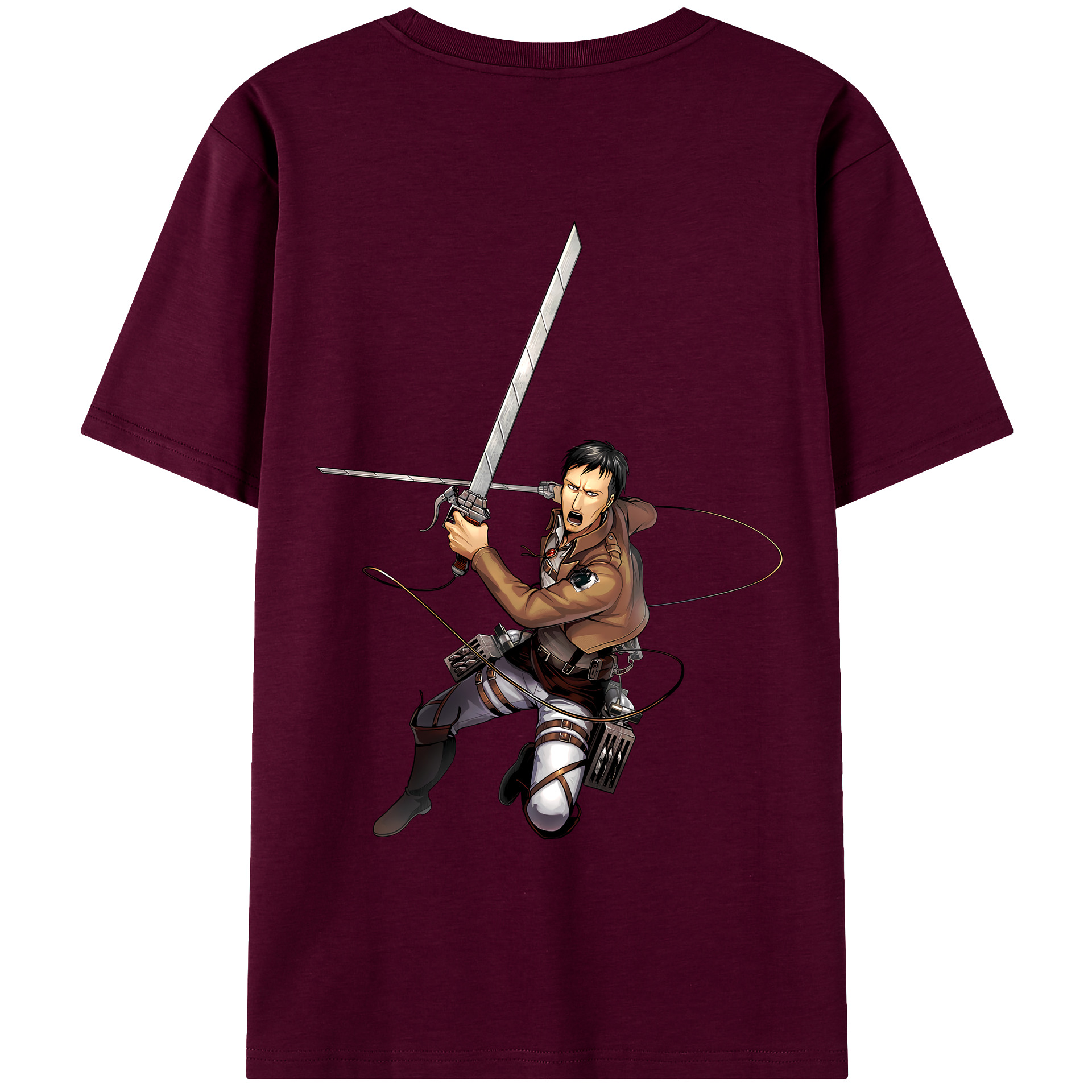 （画像用） 進撃の巨人 Attack on Titan レディース半袖Tシャツ(バックプリント)
